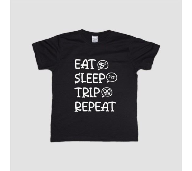 Koszulka męska -  eat sleep trip