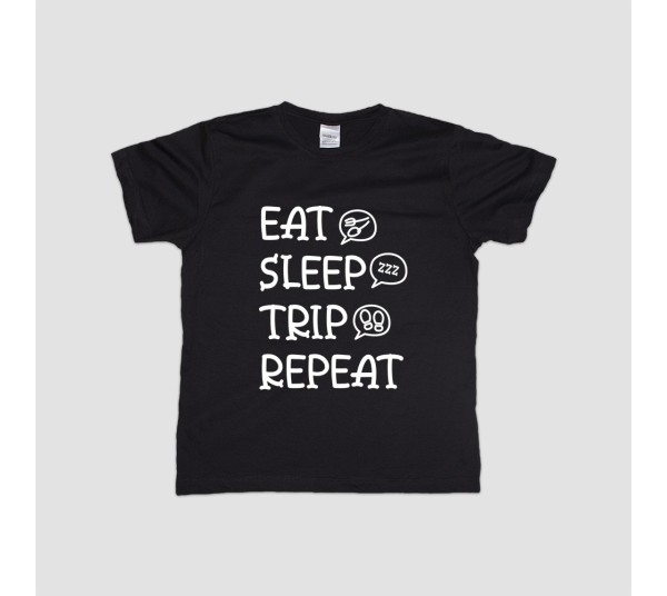 Koszulka męska -  eat sleep trip